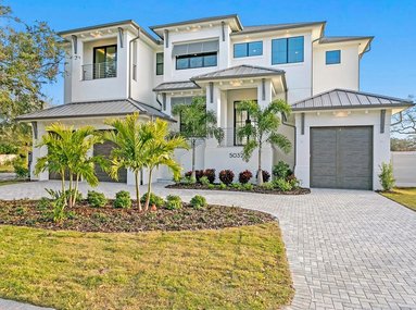 Modern Coastal Sunset Park Construction